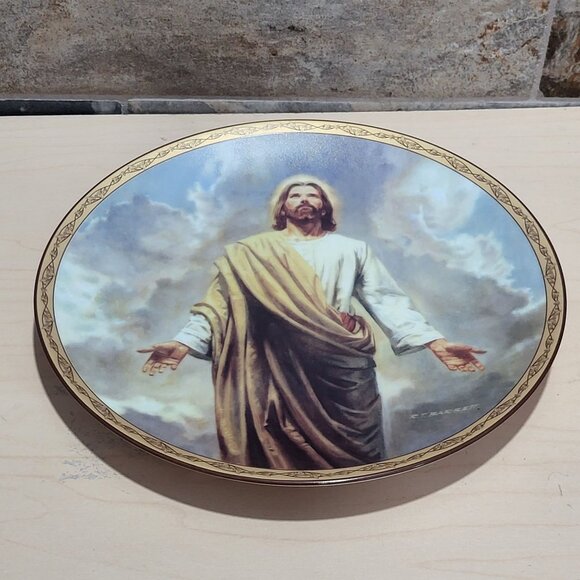 Ascension Plate Life of Christ Robert T Barrett Bradford Exchange 1994 COA - Picture 6 of 12